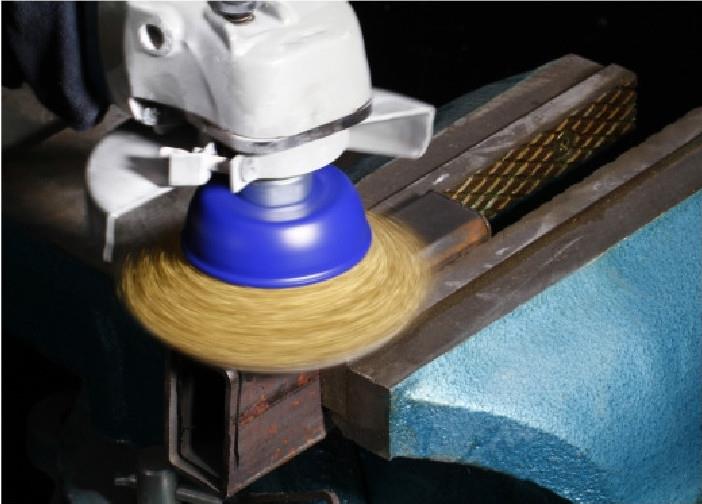 200 mm SALI brand steel brush type circular wire wheel brush