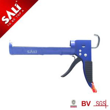 Caulking Gun With Barrel Type Rubber Handle