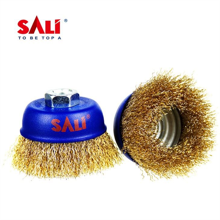 Abrasive Brass M14x2 Wire Cup Brass Industrial Cleaning Wire Brush