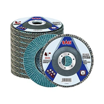 Sali 10 Pack Zirconia Flap Disc 40 Grit 4.5" X 7/8-Inch Sanding Disc Bevel Type #29 Premium And Industrial Grade Angle Grinder Grinding Wheel High Performance Edge Grinding